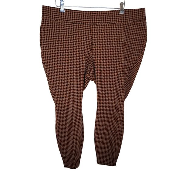 Lands' End Starfish Houndstooth Leggings pants size 2x - Picture 1 of 5